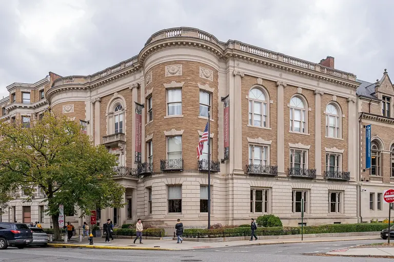 The brick Colonial Revival building of the Massachusetts Historical Society at 1154 Boylston Street, Boston