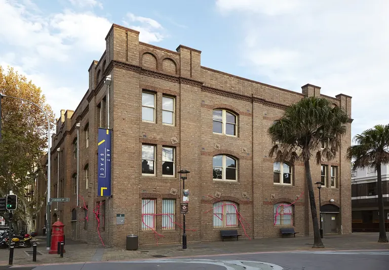 Exterior of Artspace at The Gunnery, a heritage sandstone former naval store on Woolloomooloo wharf, Sydney