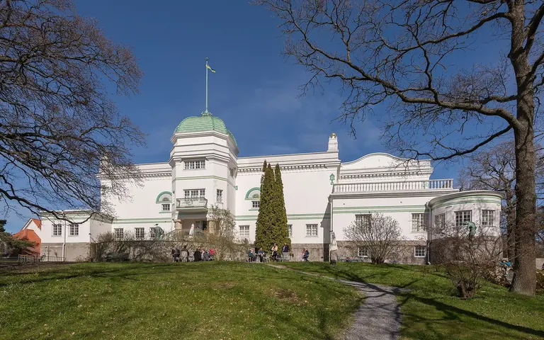 Vue extérieure de la Thiel Gallery, sur Djurgården, à Stockholm