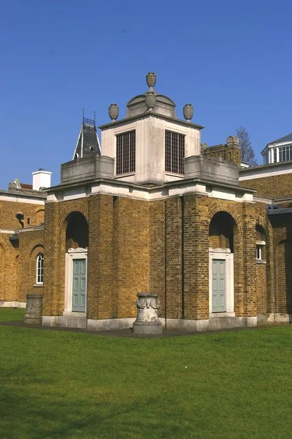 The brick facade of Dulwich Picture Gallery, designed by Sir John Soane