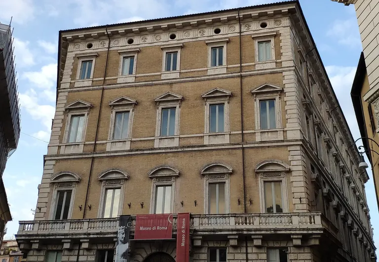 Facade of Palazzo Braschi, home of the Museo di Roma