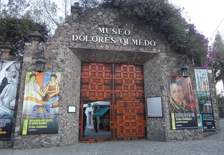 Entrée de l’hacienda du Museo Dolores Olmedo, à La Noria, Xochimilco