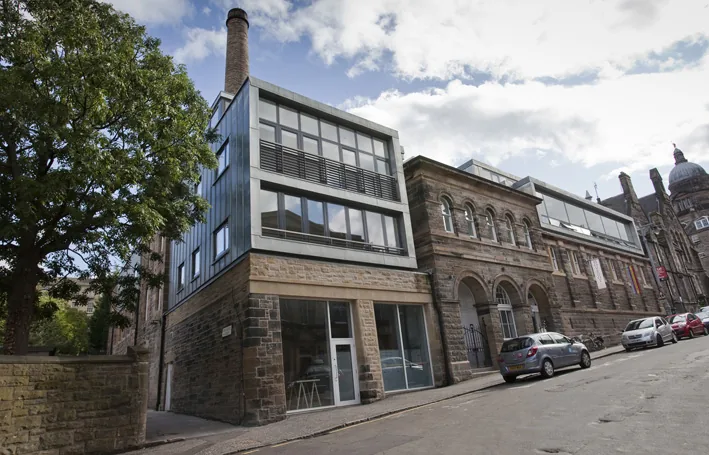 Extérieur de Dovecot Studios, installé dans les anciens bains d’Infirmary Street, à Édimbourg