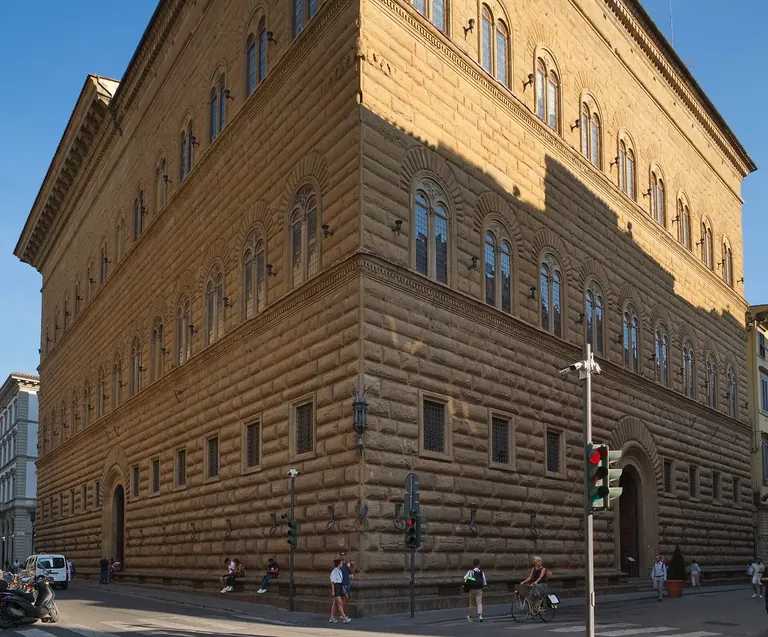 North and west facade of Palazzo Strozzi, Florence
