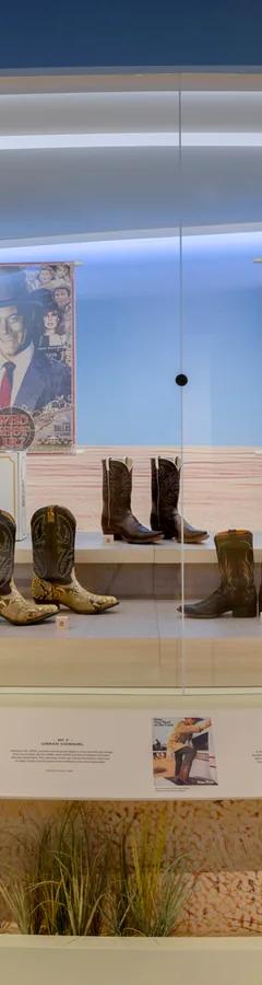 Cowboy boots in Rough & Ready at the Bata Shoe Museum