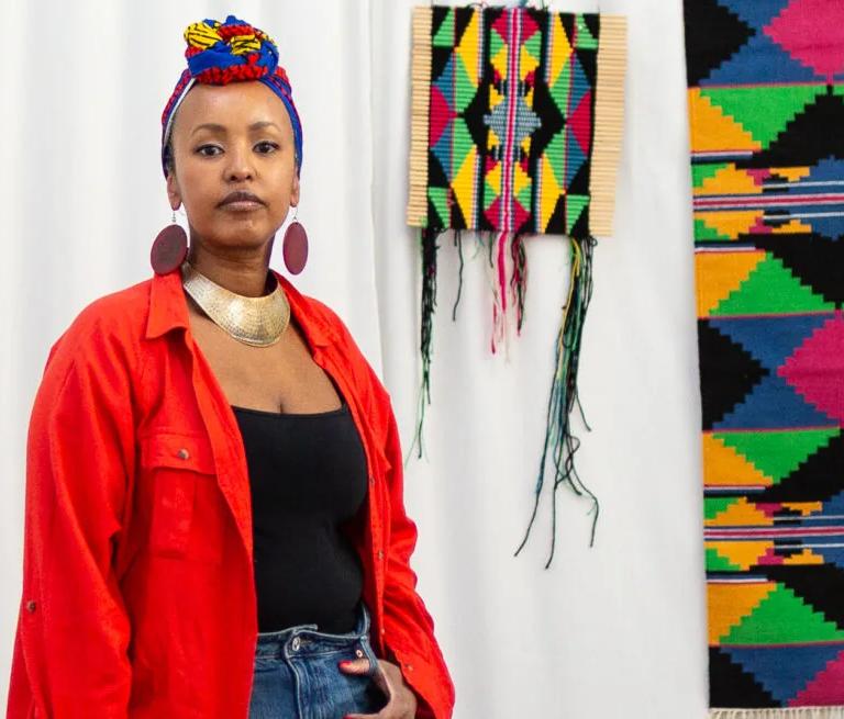 Artist Fozia Ismail, photographed by Lisa Whiting