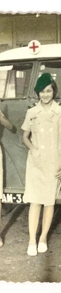 Archive photograph from the personal collection of paratrooper nurse Aura Teles