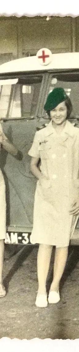 Archive photograph from the personal collection of paratrooper nurse Aura Teles