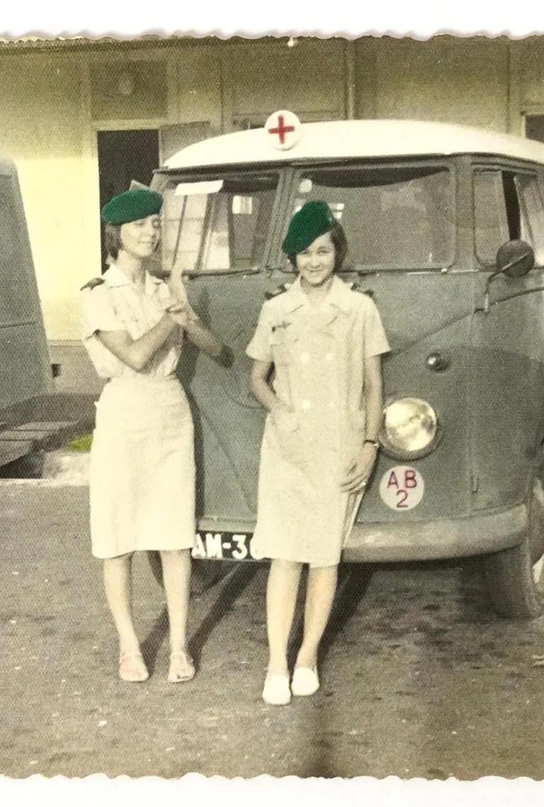 Archive photograph from the personal collection of paratrooper nurse Aura Teles