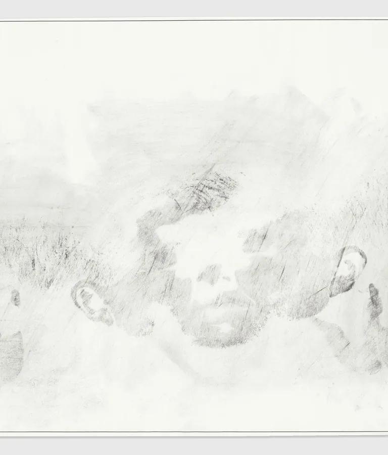 Work on paper by Jasper Johns on view at David Zwirner, New York