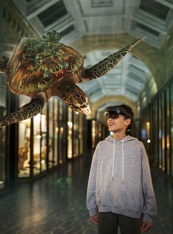 Promotional image for the Visions of Nature mixed-reality experience