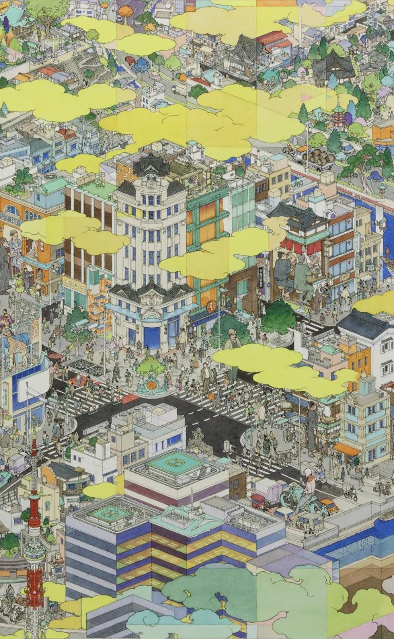Yamaguchi Akira, A Tale of Tokyo (2023), courtesy Mizuma Art Gallery