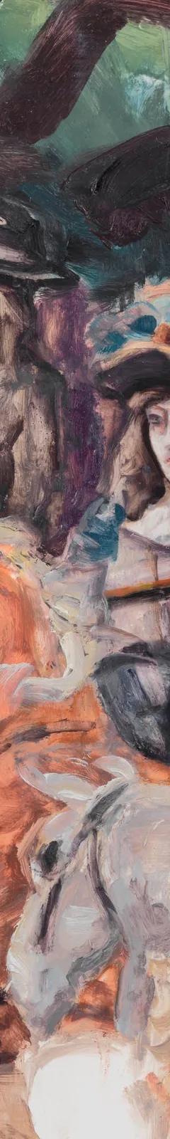 Elizabeth Peyton, painting from the Hosts at the Louvre exhibition