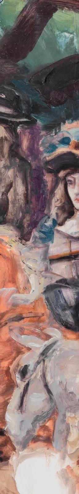 Elizabeth Peyton, painting from the Hosts at the Louvre exhibition
