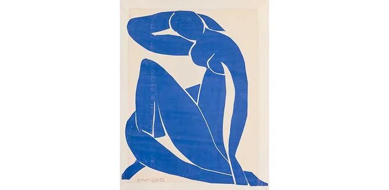 Exhibition banner for Matisse, 1941-1954 at the Grand Palais