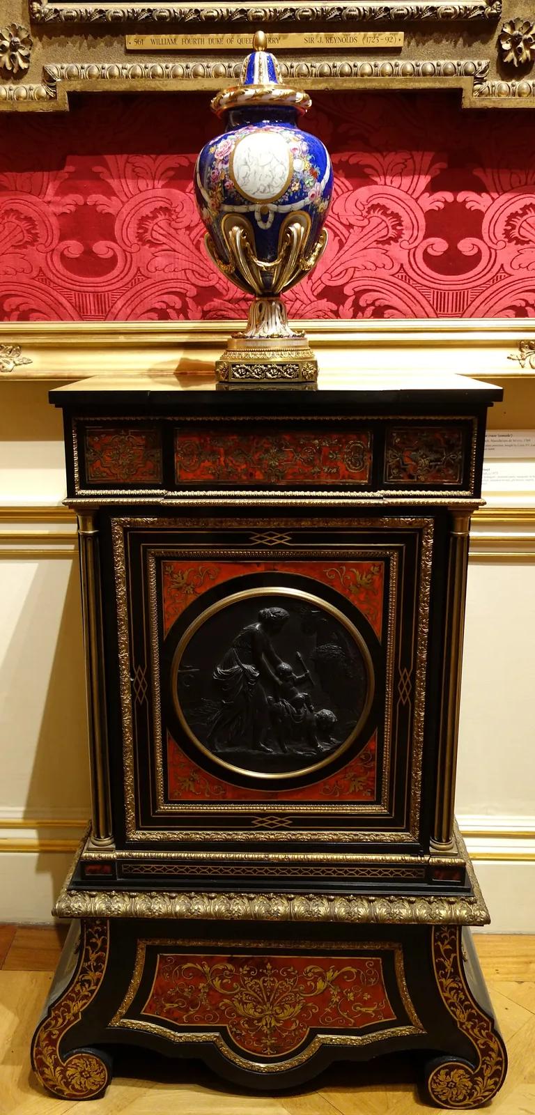 Sèvres porcelain vase console (1769) on display at the Wallace Collection, London
