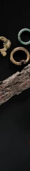 Objects from the Iron Age Marshill warrior burial shown in Scotland's First Warriors