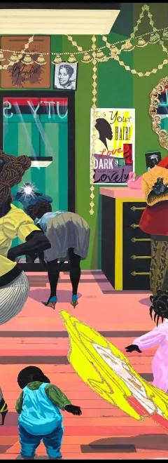 Painting by Kerry James Marshall