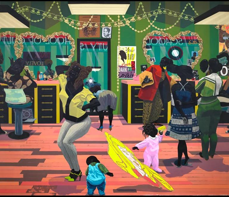 Painting by Kerry James Marshall
