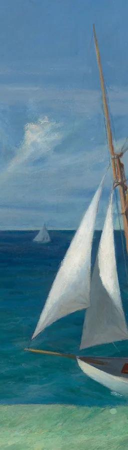 Detail of Edward Hopper's The Lee Shore, 1941