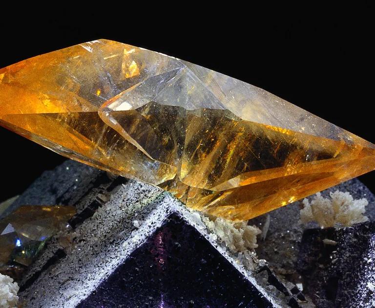 Calcite crystal from the Mineral Hall collection