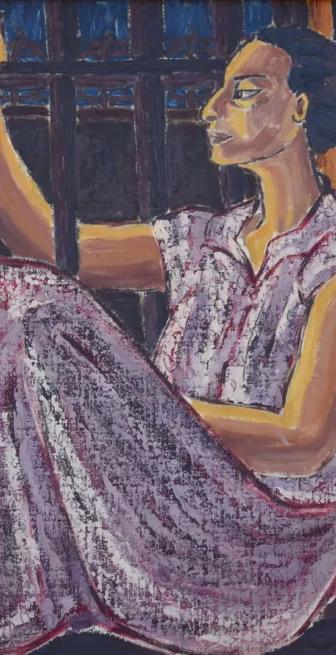 Artwork by Egyptian artist Inji Efflatoun