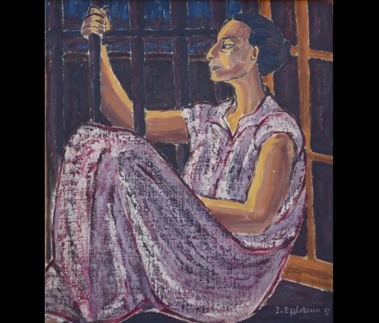 Artwork by Egyptian artist Inji Efflatoun