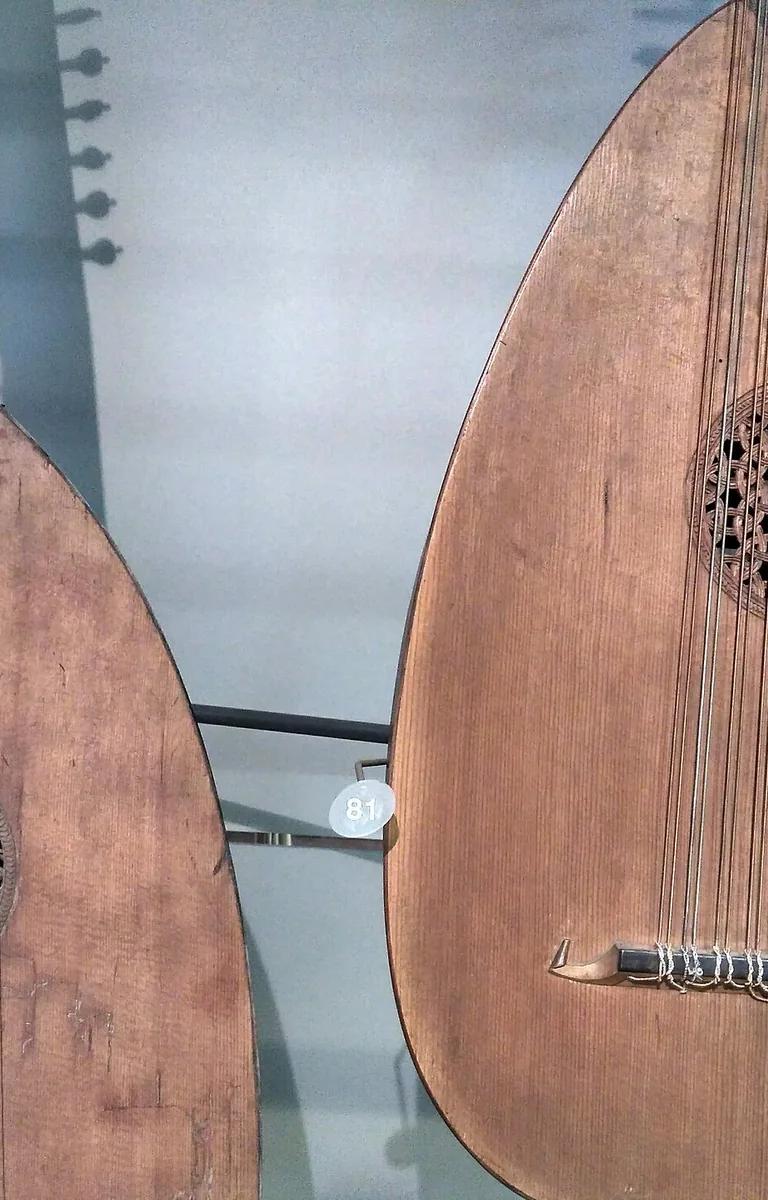 Musical instruments on display in the Horniman Music Gallery