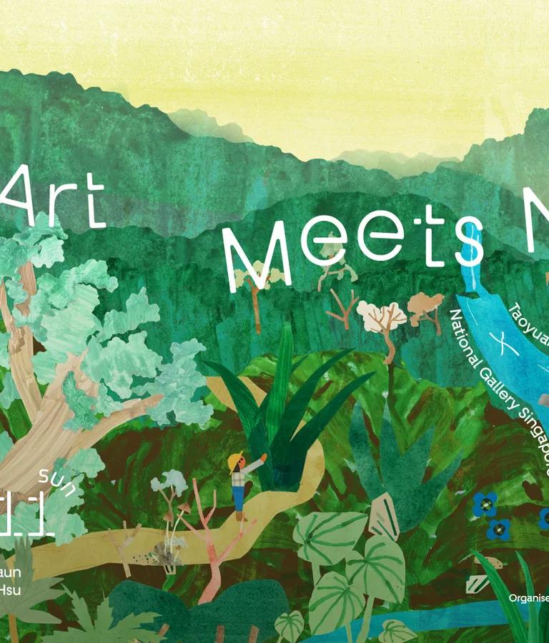 When Art Meets Nature exhibition banner