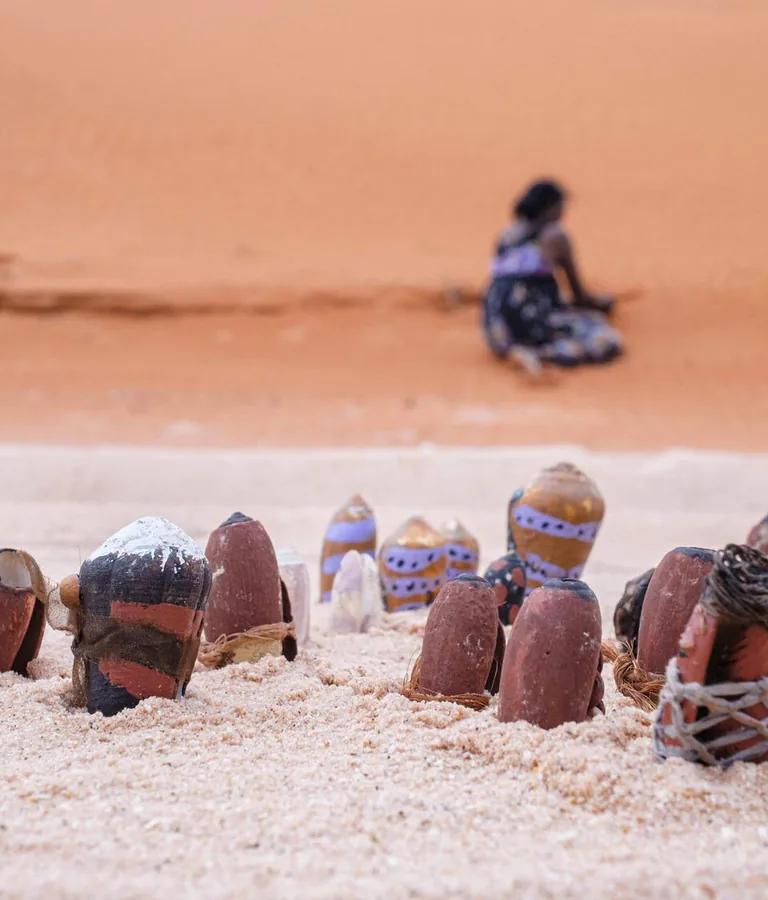 Film still from Tide of Returns, Groote Eylandt, 2025