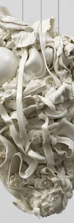 Pull (2023) by Rachel Kneebone, porcelain sculpture, Wallace Collection