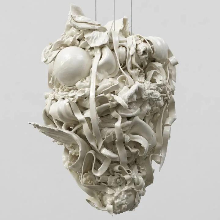 Pull (2023) by Rachel Kneebone, porcelain sculpture, Wallace Collection