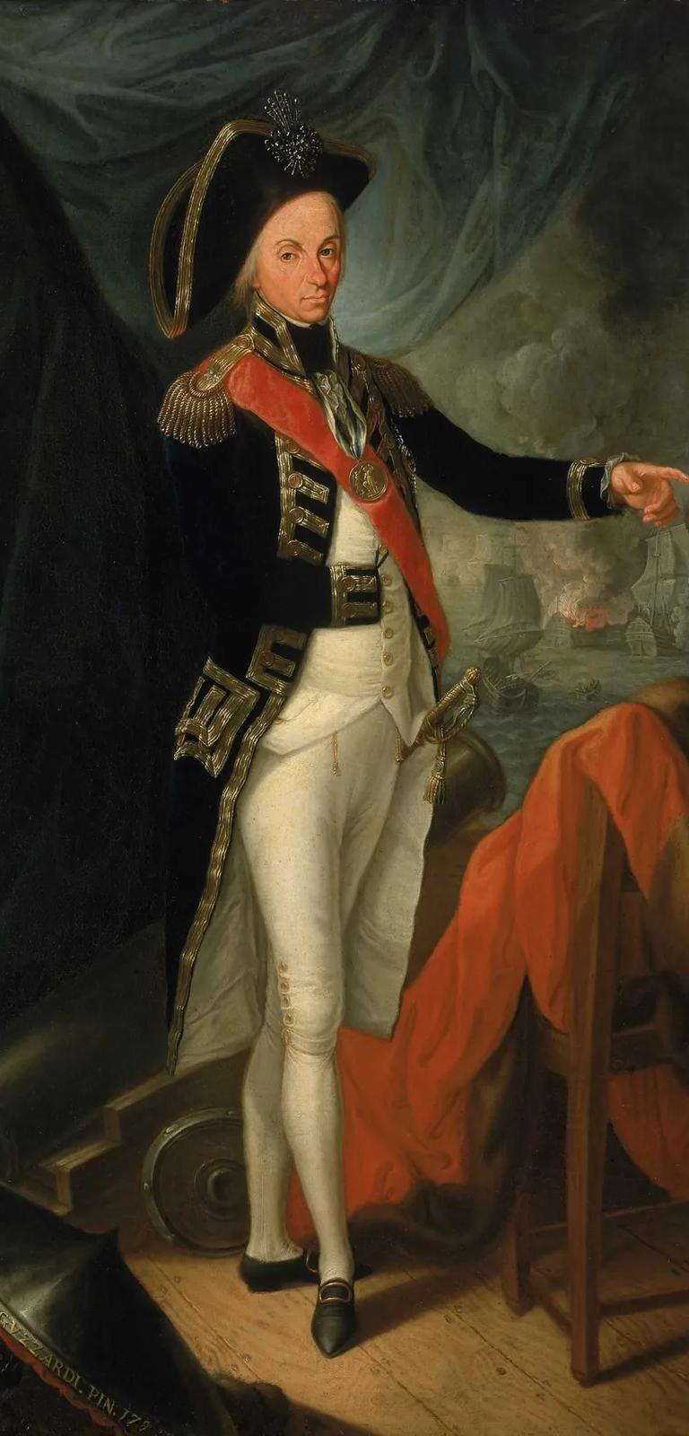 Portrait of Rear-Admiral Horatio Nelson by Leonardo Guzzardi, c.1799