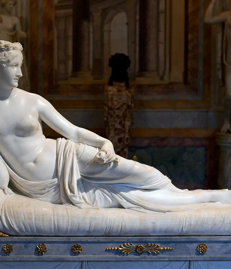Canova's Pauline Bonaparte as Venus Victrix (1804-1808), Galleria Borghese
