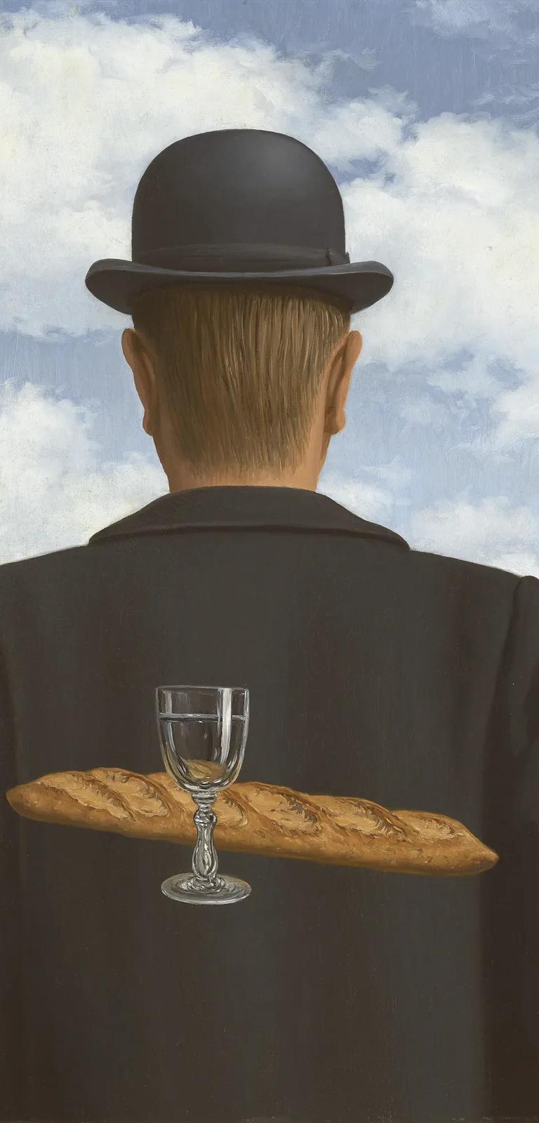 L'Ami Intime by René Magritte, 1958, from the exhibition Modern Painting from the Courtauld and Reuben Collections