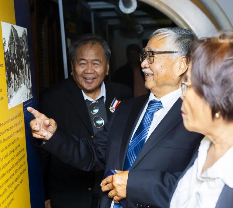 Philippine-American War exhibit aboard the cruiser Olympia