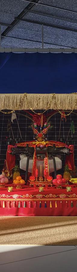 Installation view of Cao Fei's Dash at Fondazione Prada Milan