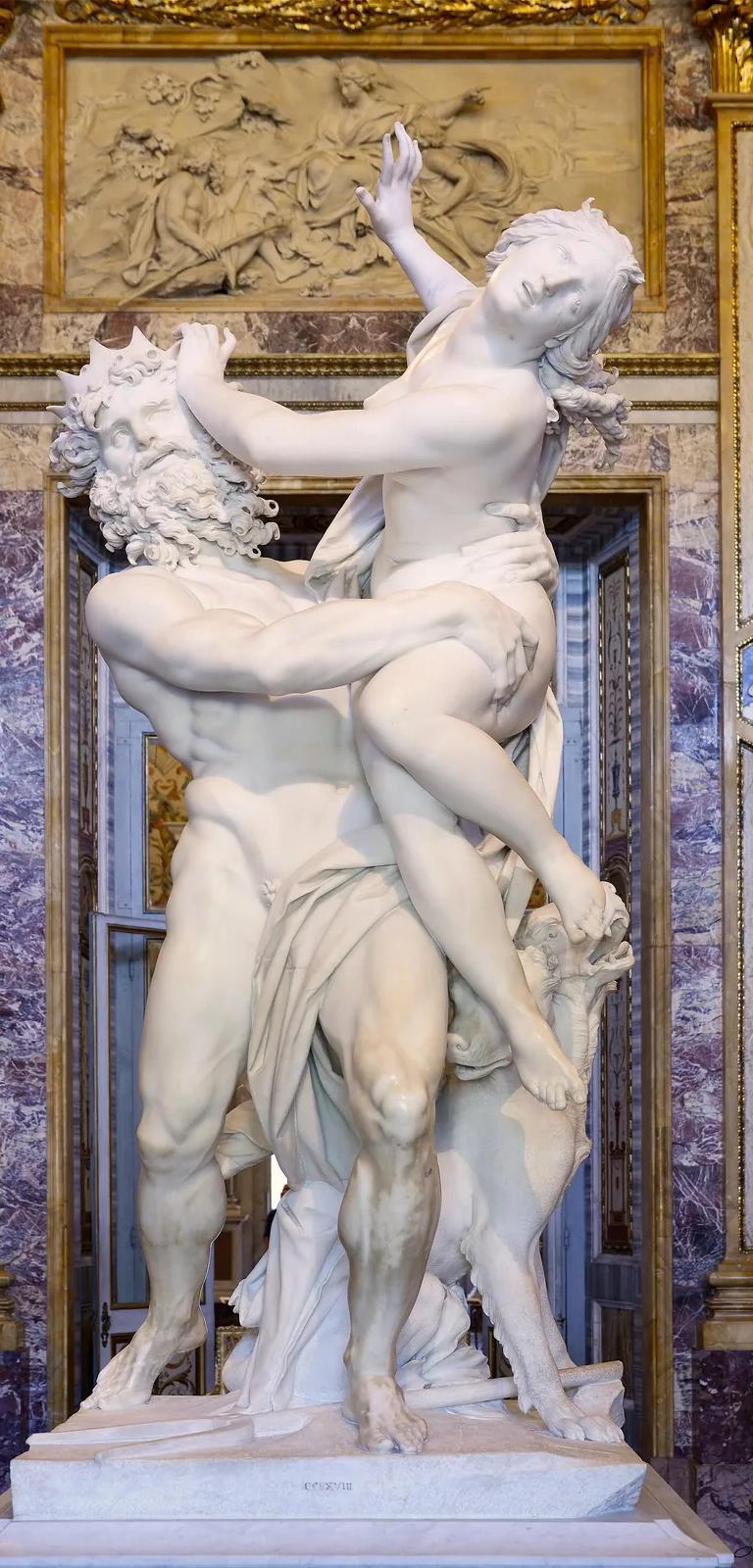 Bernini's Pluto and Proserpina (1621-22), a centrepiece of the Metamorphoses exhibition
