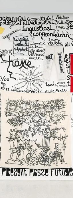 Visual poetry work by Babi Badalov from Utopia Utopia