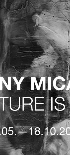 Promotional artwork for Antony Micallef's exhibition The Future Is Stupid at MUCA