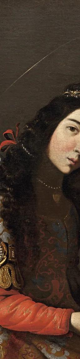 Francisco de Zurbarán, Sainte Casilda, oil on canvas, c.1635