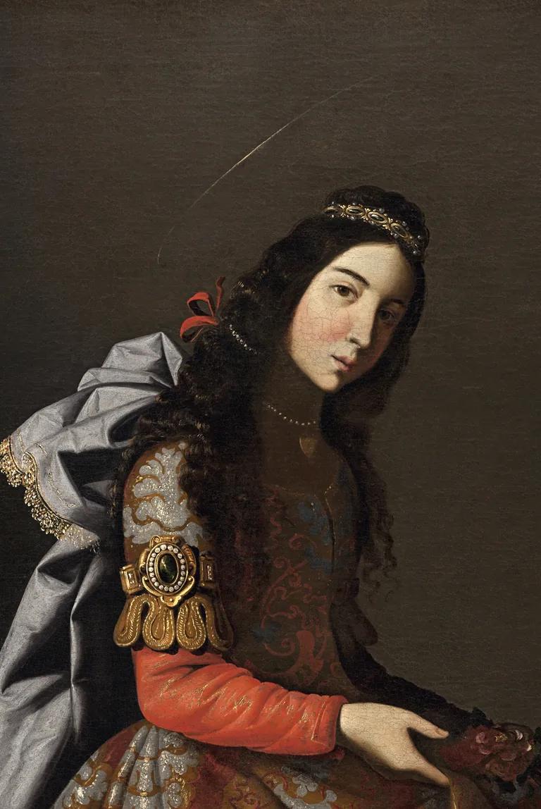 Francisco de Zurbarán, Sainte Casilda, oil on canvas, c.1635