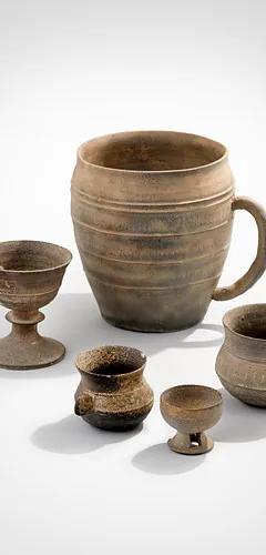 Cups, Between Us exhibition display of historical and contemporary cups at the National Folk Museum of Korea