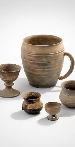Cups, Between Us exhibition display of historical and contemporary cups at the National Folk Museum of Korea