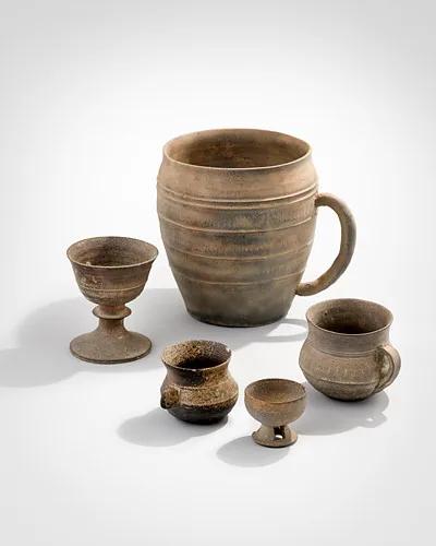 Cups, Between Us exhibition display of historical and contemporary cups at the National Folk Museum of Korea