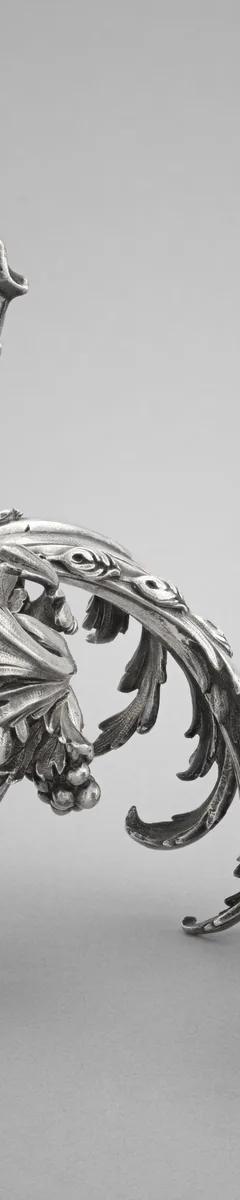 Silver two-light candelabra by Claude II Ballin, c.1735, from the Michel Lacoste donation