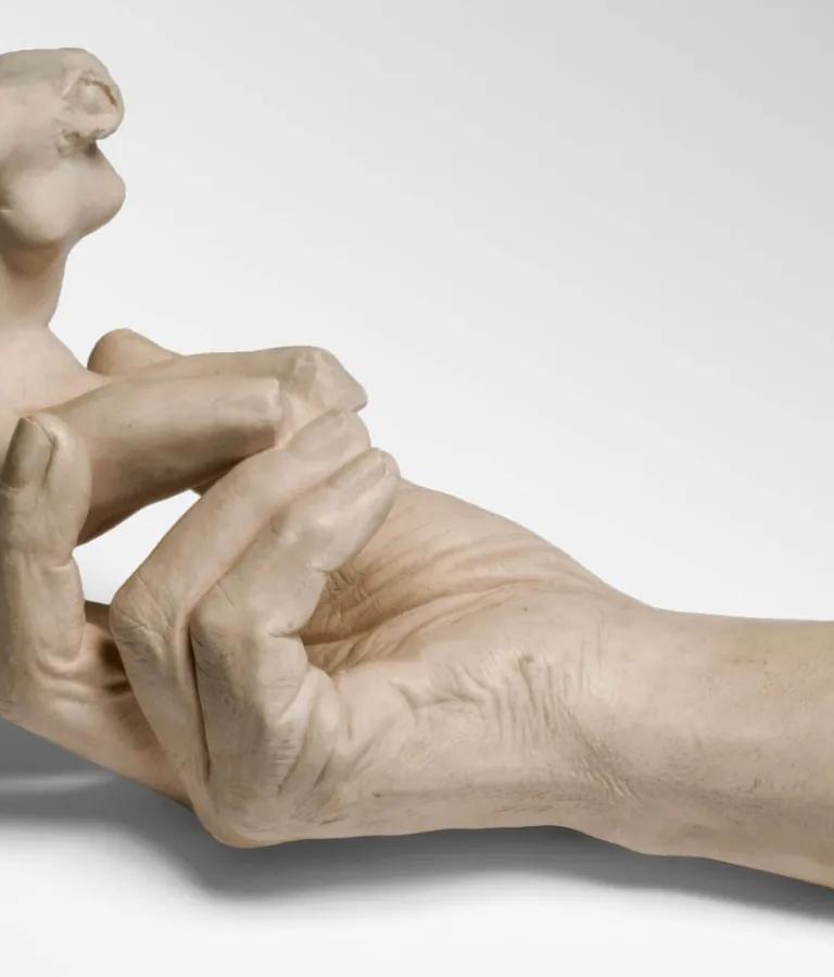 Bronze study of a hand by Auguste Rodin
