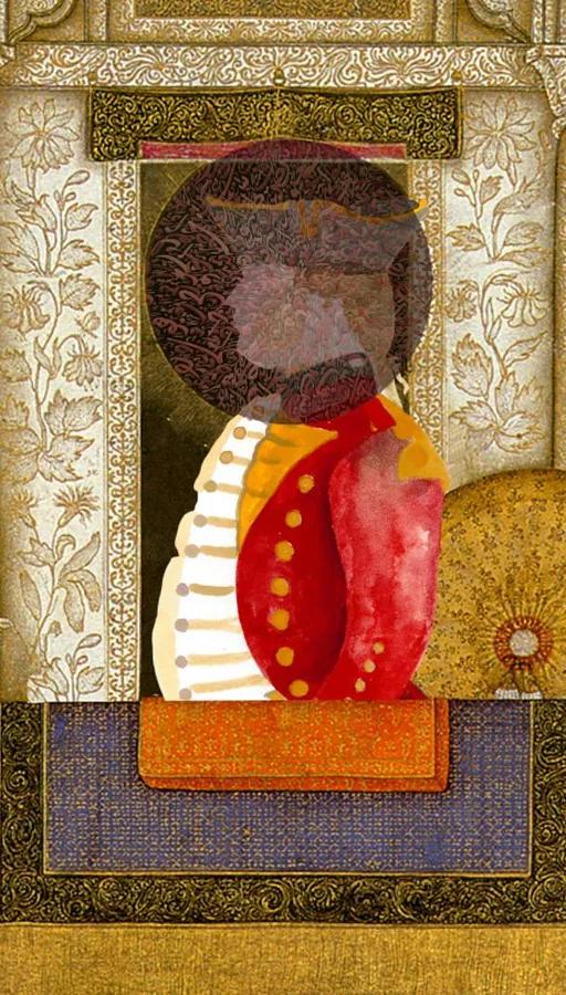 Still from Shahzia Sikander's digital animation The Last Post (2010)
