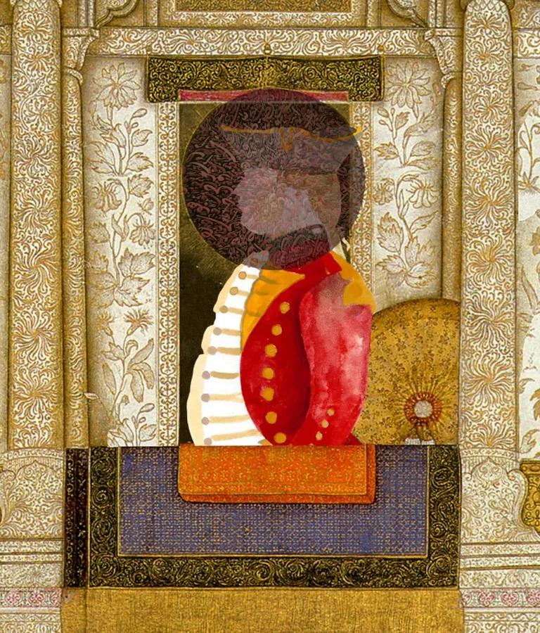 Still from Shahzia Sikander's digital animation The Last Post (2010)