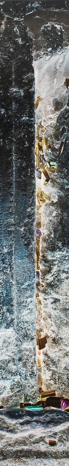Diana Blok's inverted photograph of the Wailing Wall, part of the Time Tells exhibition